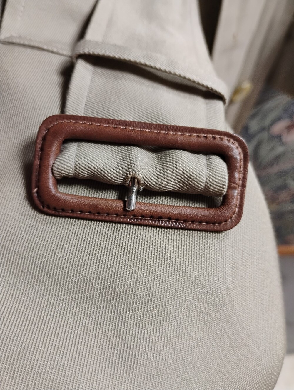Vintage Burberry Trench Coat, With Nova Check Lining - Picture 7 of 12